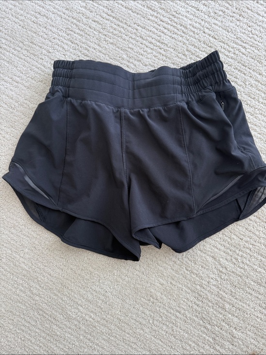 lululemon athletica Pants - Lululemon hotty hot short Women’s Black Athletic Running Shorts
